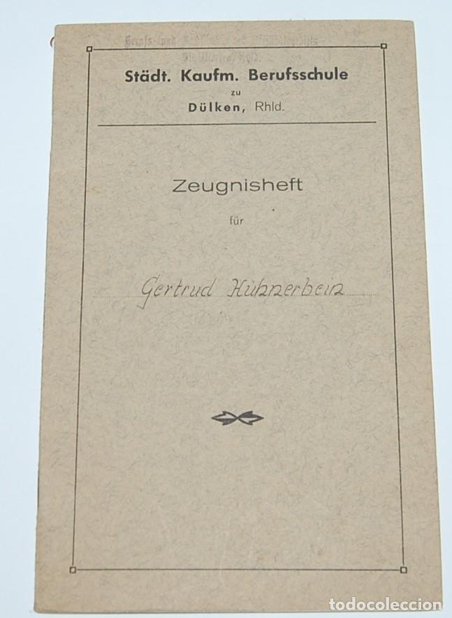 Militaria: ZEUGNISHEFT - CARTILLA ESCOLAR 1937-1939 - TERCER REICH