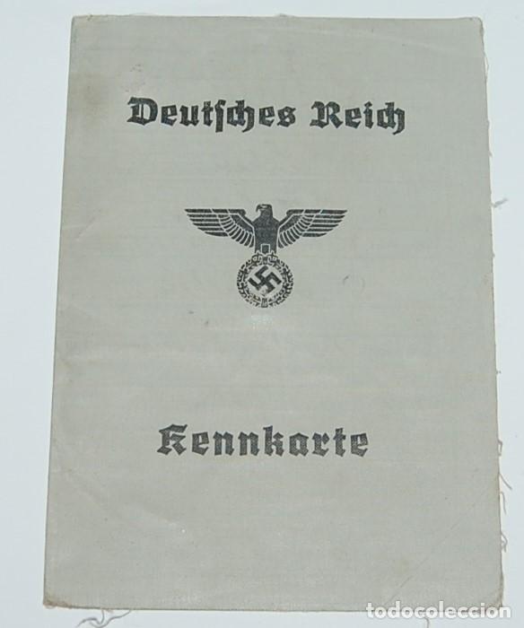 Militaria: KENNKARTE - DOCUMENTO DE IDENTIDAD DEL TERCER REICH
