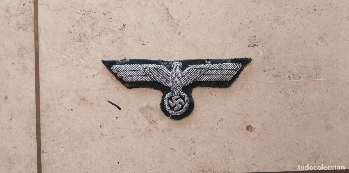 Militaria: AGUILA PLATEADA DE PECHO PARA CHAQUETA DE HEER ORIGINAL DE EPOCA