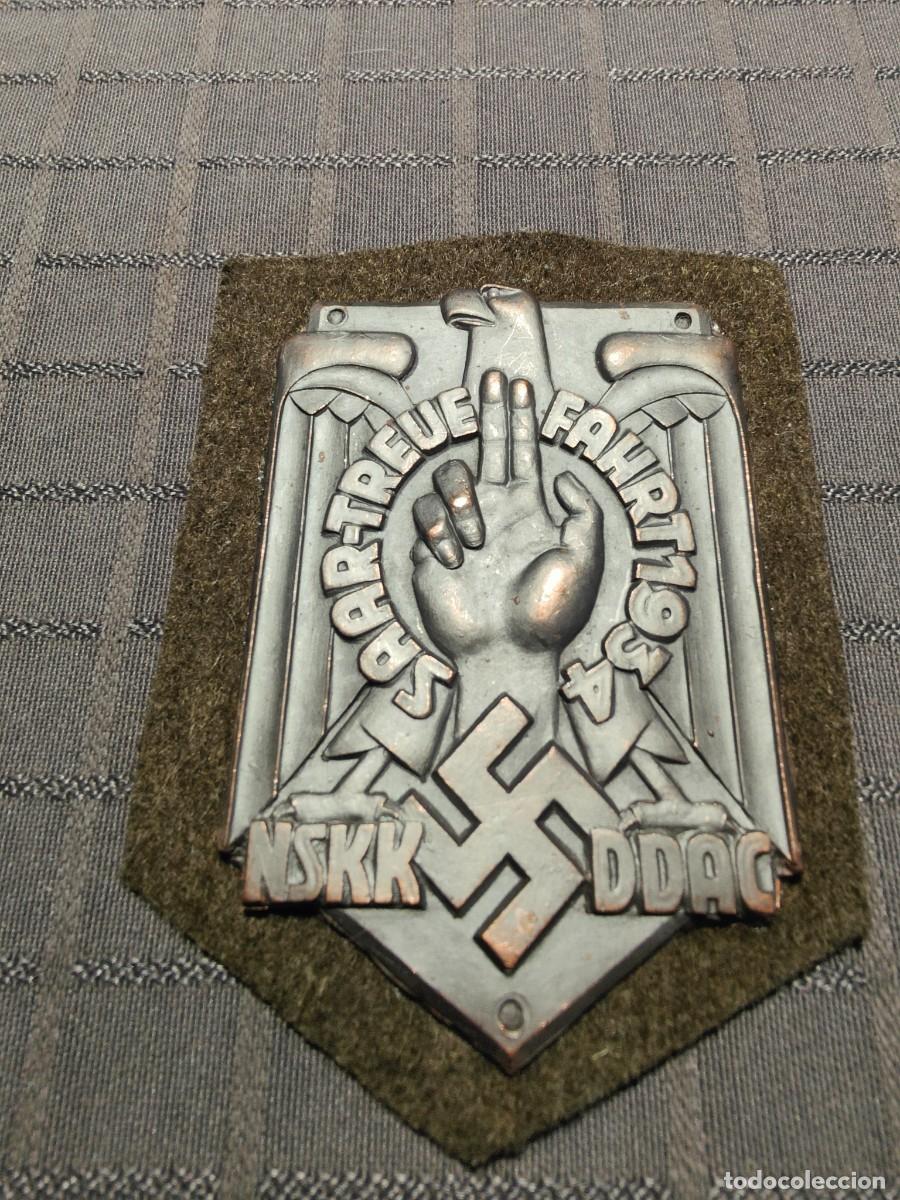 Militaria: Metal plate Plakette NSKK DDAC 100mm