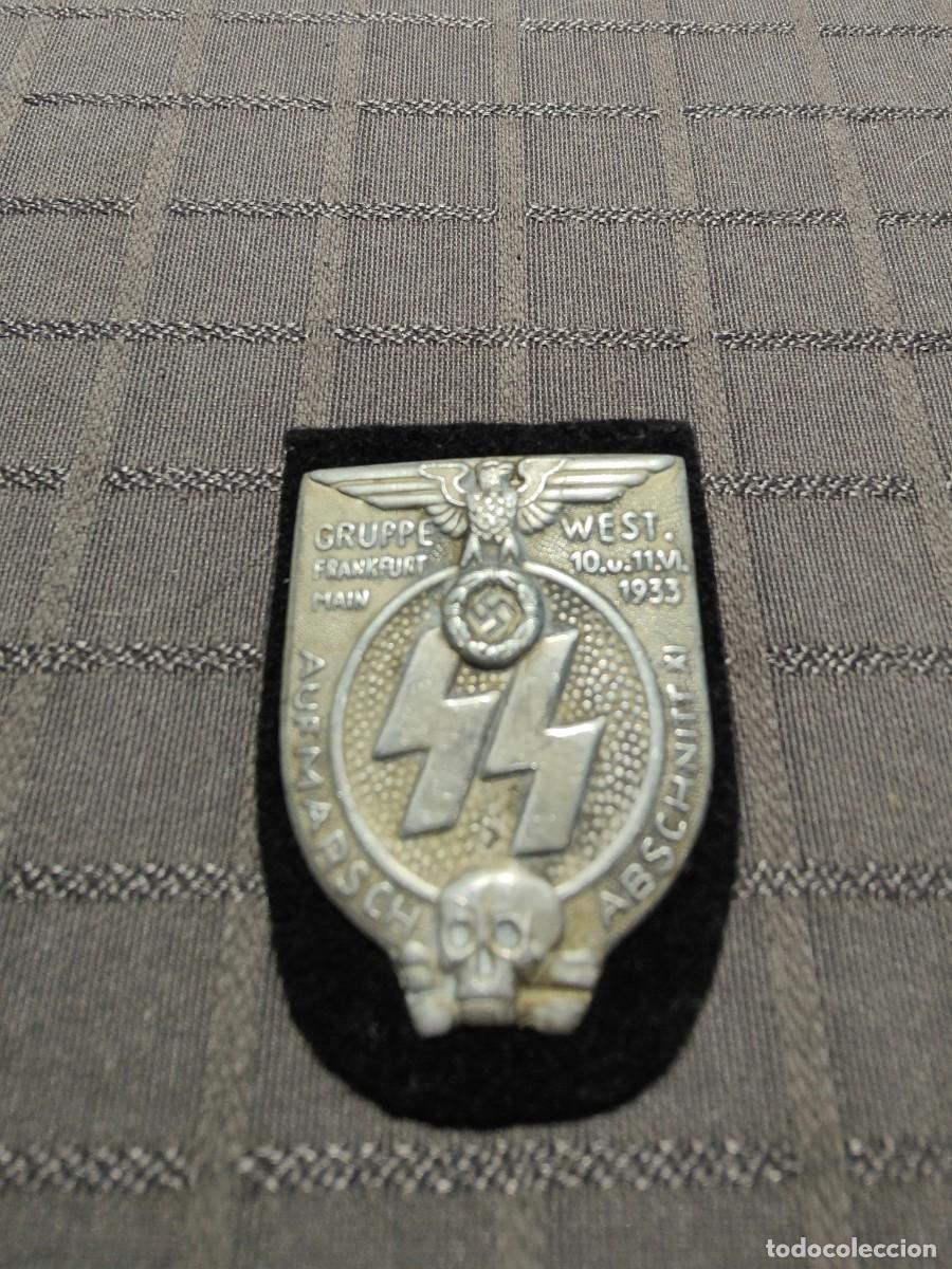 Militaria: Metal plate Plakette XX Gruppe West 60mm