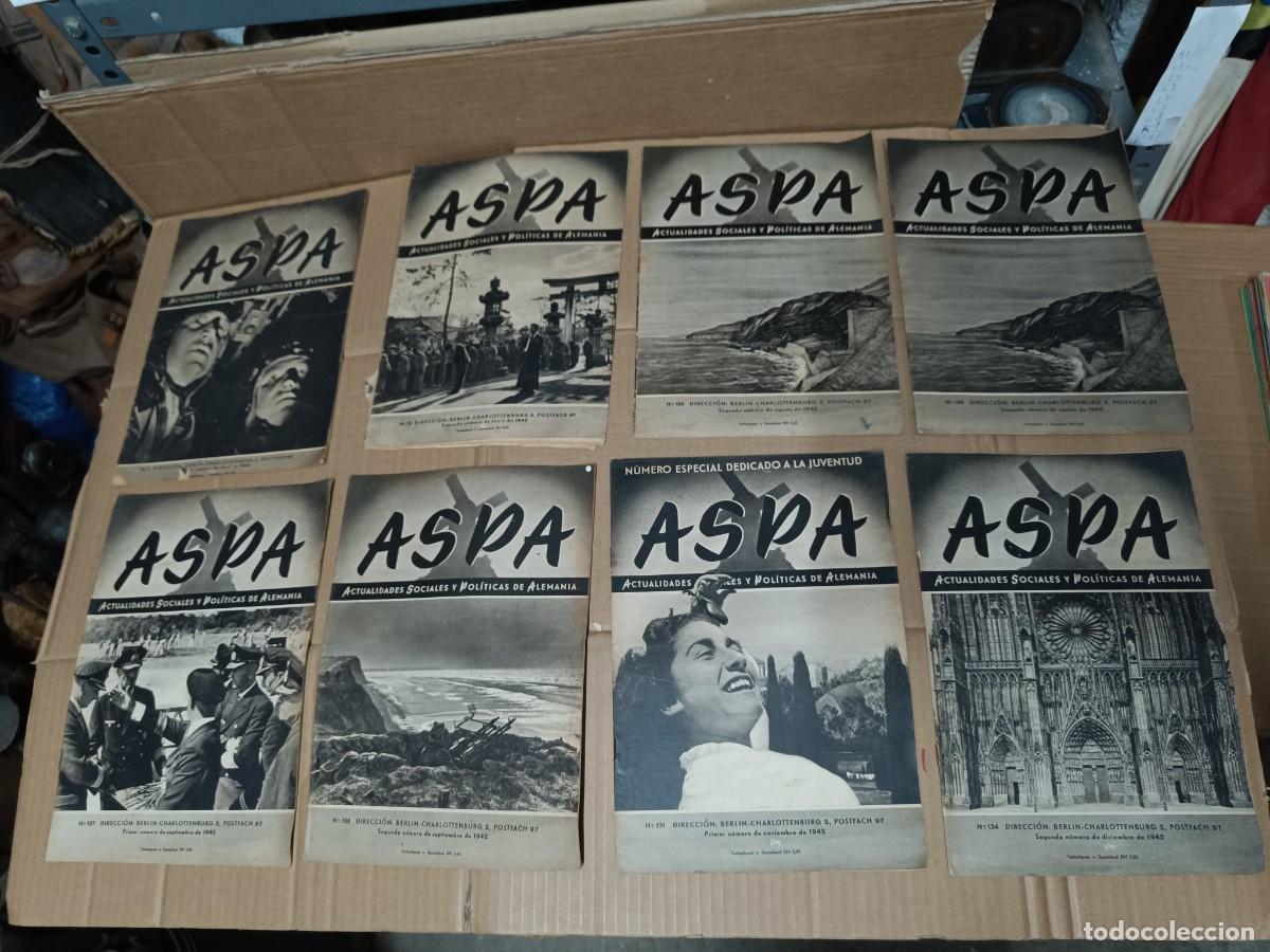 Militaria: LOTE 5 ANTIGUAS REVISTAS ASPA, 1942 - 1943 ALEMANIA, SEGUNDA GUERRA MUNDIAL, ESPECIAL JUVENTUD -P20