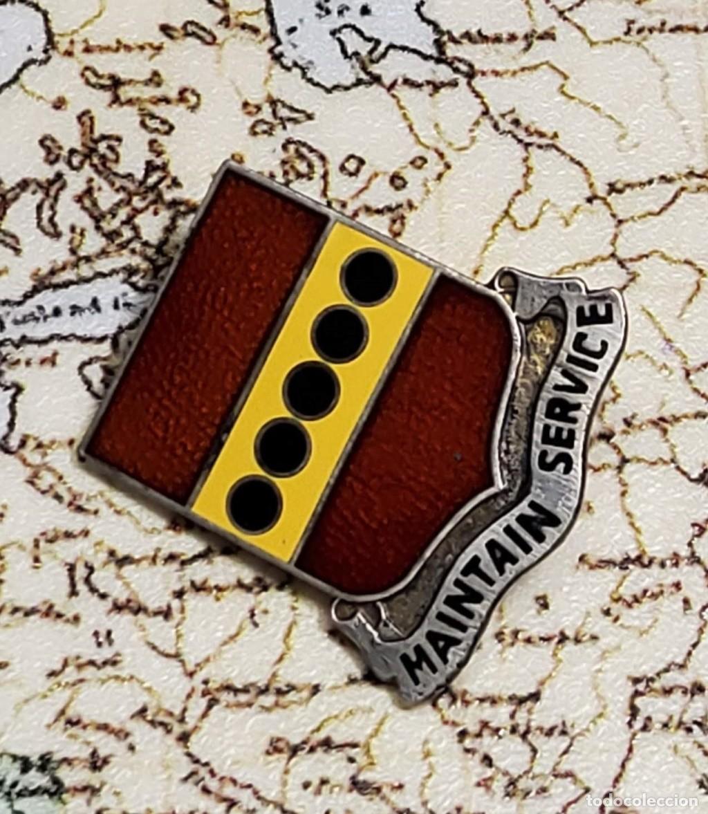 Militaria: INSIGNIA DE PLATA MACIZA DEL 305 regimiento ARTILLERIA de ESTADOS UNIDOS.2&ordf; GUERRA MUNDIAL.