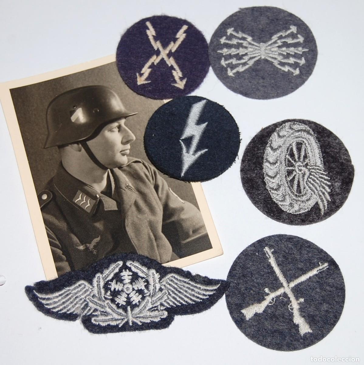 Militaria: LOTE CONJUNTO INSIGNIAS Y FOTOGRAFIA DE OBERGEFREITER DE LA LUFTWAFFE - WWII