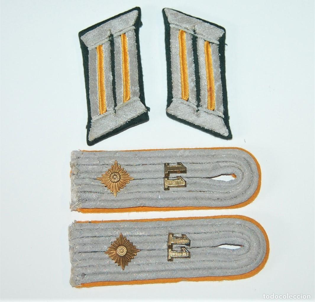 Militaria: INSIGNIAS DE TENIENTE DE REG. 11 DE CABALLERIA DE LA WEHRMACHT HEER