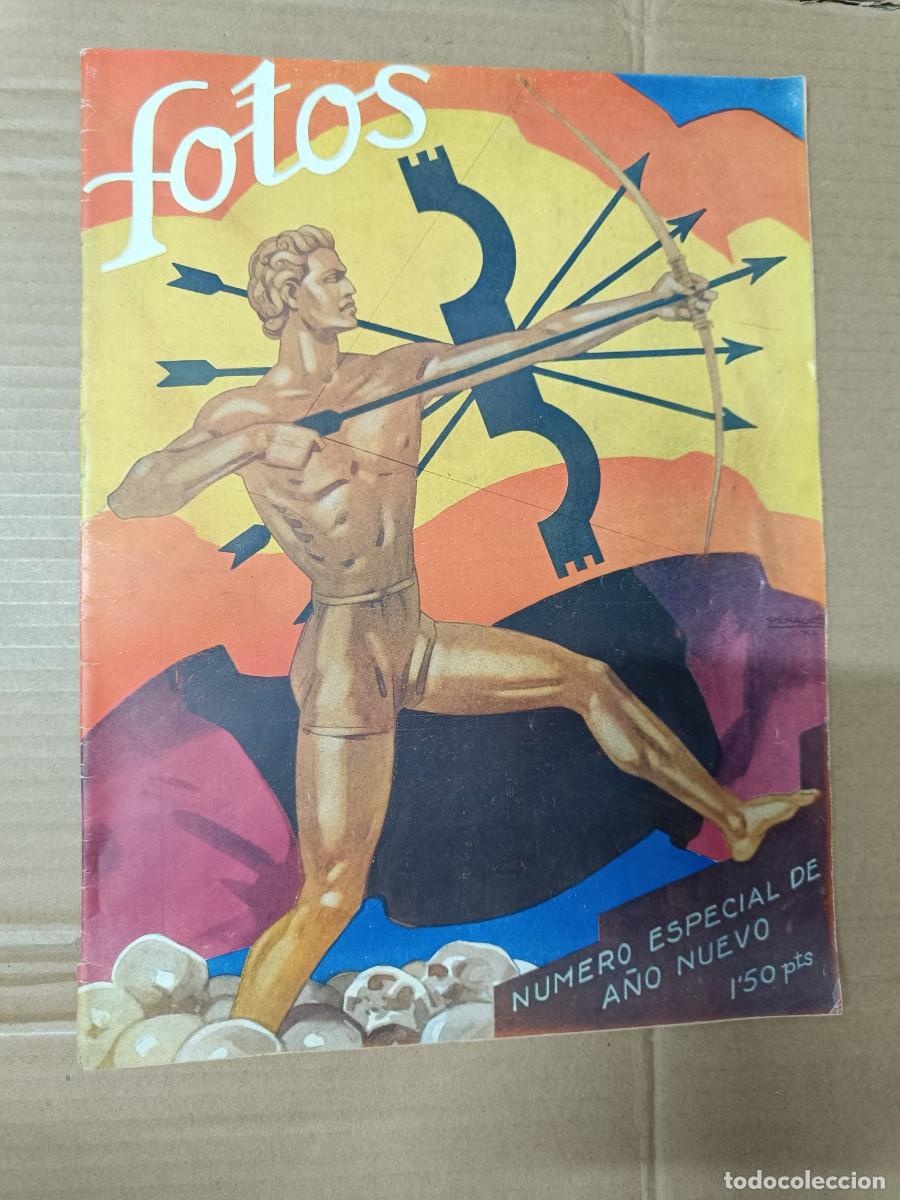 Militaria: ANTIGUA REVISTA FOTOS, NO. ESPECIAL A&Ntilde;O NUEVO 1941, FALANGE, POSGUERRA, SEGUNDA GUERRA MUNDIAL- P20