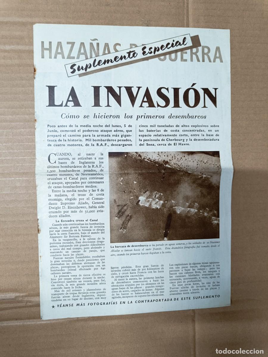 Militaria: ANTIGUA REVISTA HAZA&Ntilde;AS DE GUERRA, 1944, ESPECIAL DESEMBARCO NORMANDIA, SEGUNDA GUERRA MUNDIAL -P20