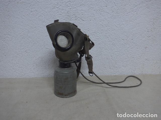 Militaria: Antigua mascara de gas rusa, marcada 1939 II guerra mundial, URSS comunista, careta antigas.