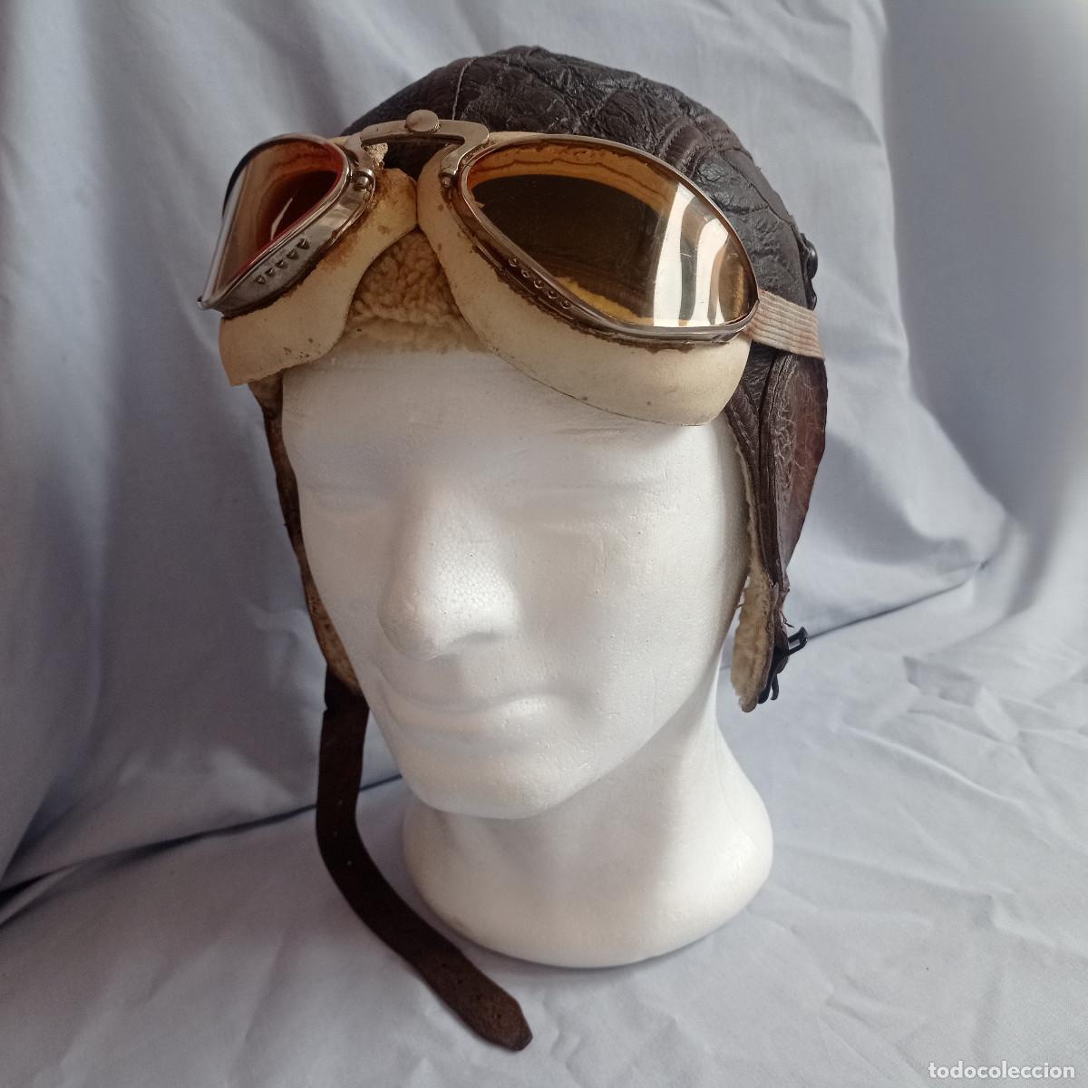 Militaria: GAFAS PILOTO A&Ntilde;OS 30/40 + ESTUCHE ORIGINAL