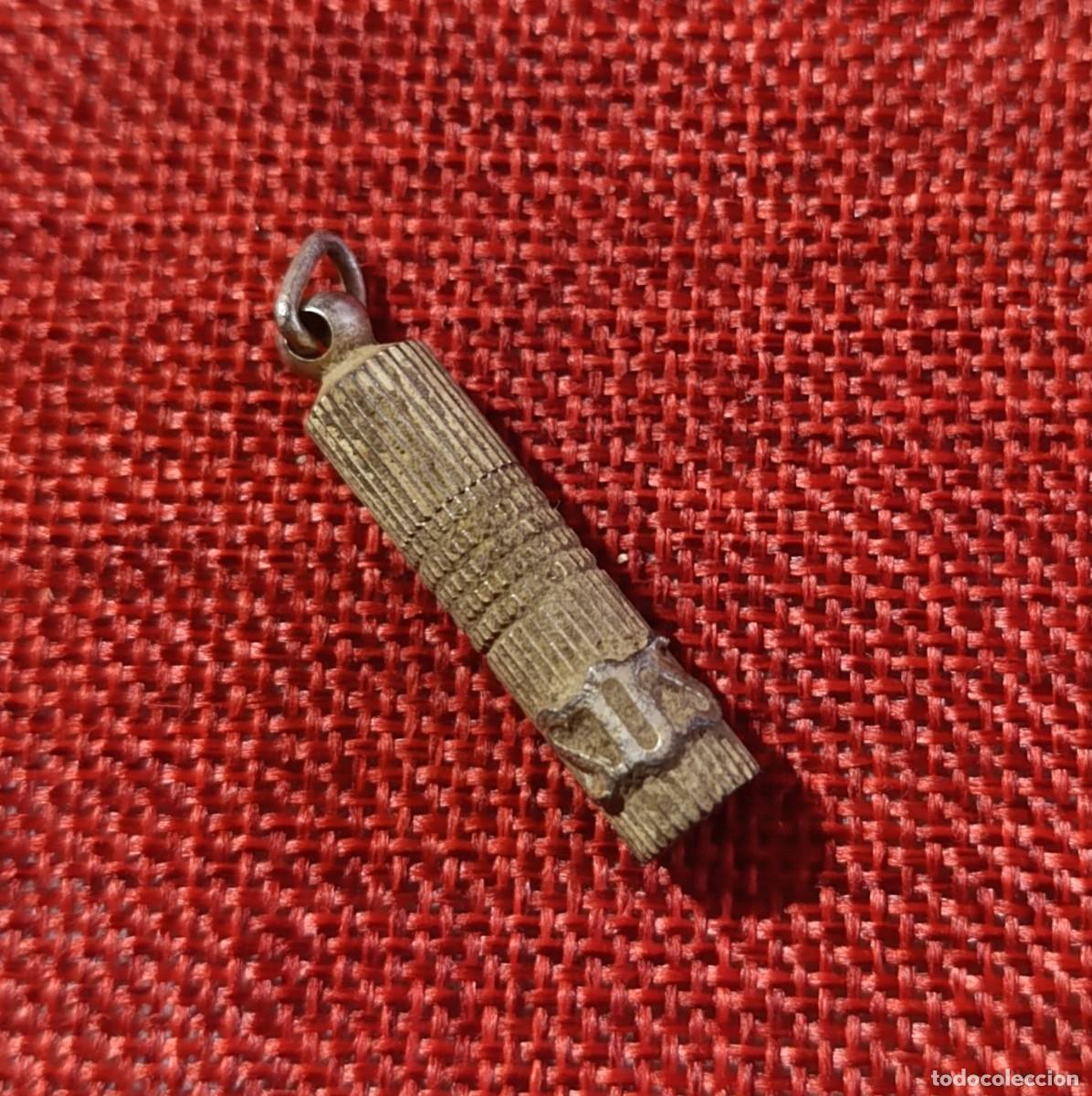 Militaria: COLGANTE PARA PASTILLA DE CIANURO L-PILLS DURANTE LA SEGUNDA GUERRA MUNDIAL SOS