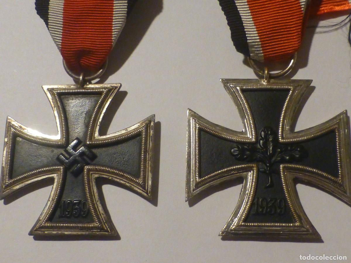 Militaria: Excelente lote, 2 cruces de hierro 2&ordf; clase, 1939 (marcaje 113) y 1957