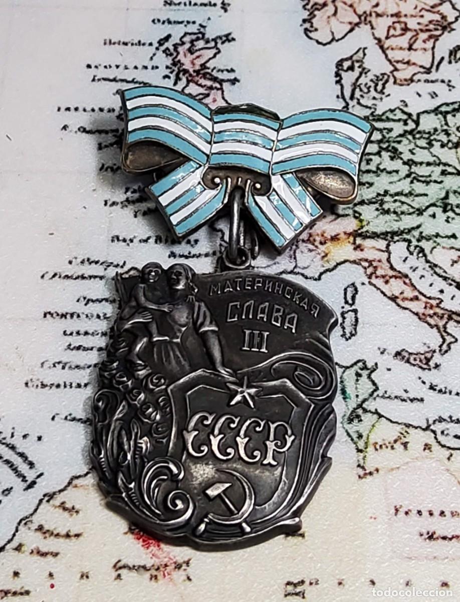 Militaria: MEDALLA PLATA DE LA MATERNIDAD Y LA GLORIA DE 3&ordf; CLASE DE 1944 DE RUSIA. 2&ordf; GUERRA MUNDIAL.