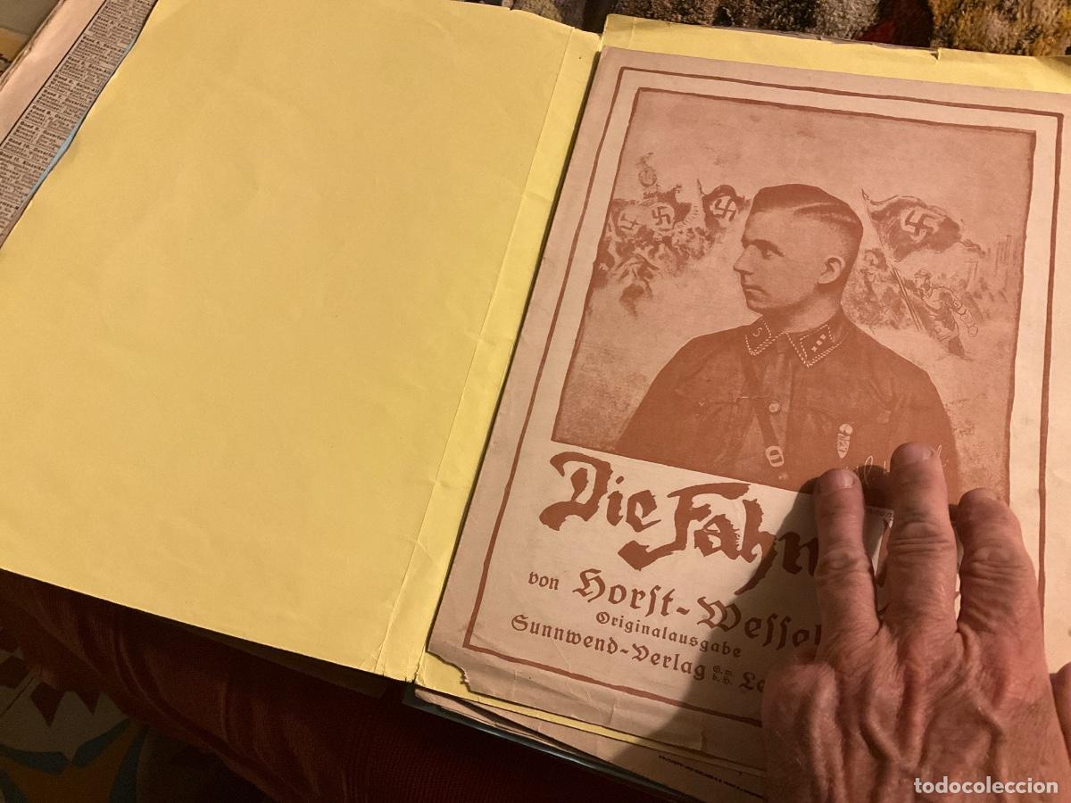 Militaria: Partitura original nazi die fahne hoch
