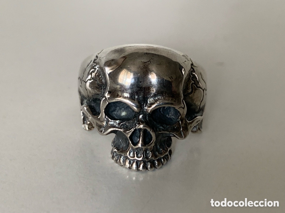 Military Antiques: ANILLO WAFFEN SS Panzer Ring Totenkopf Calavera. Original Alemania Segunda Guerra Mundial