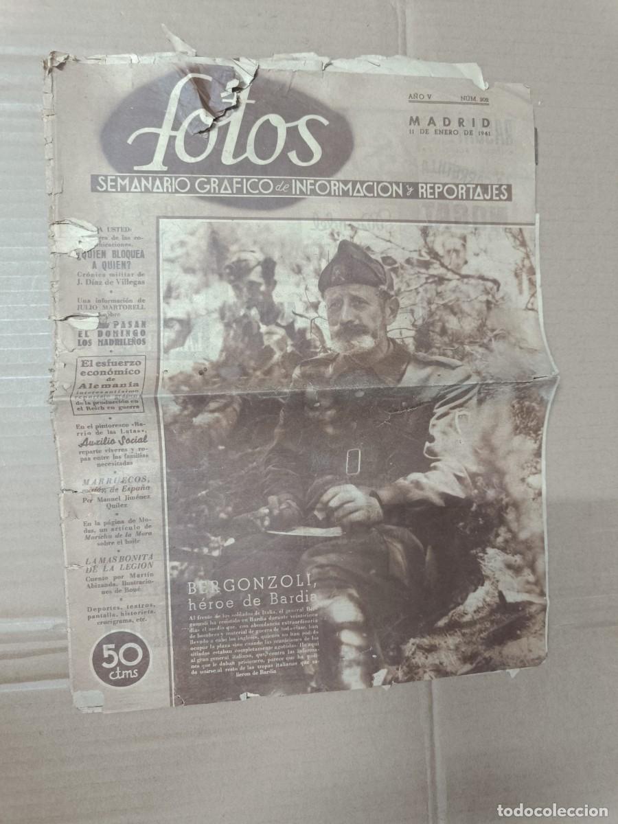 Militaria: ANTIGUA REVISTA FOTOS, ENERO 1941, SEGUNDA GUERRA MUNDIAL -P13