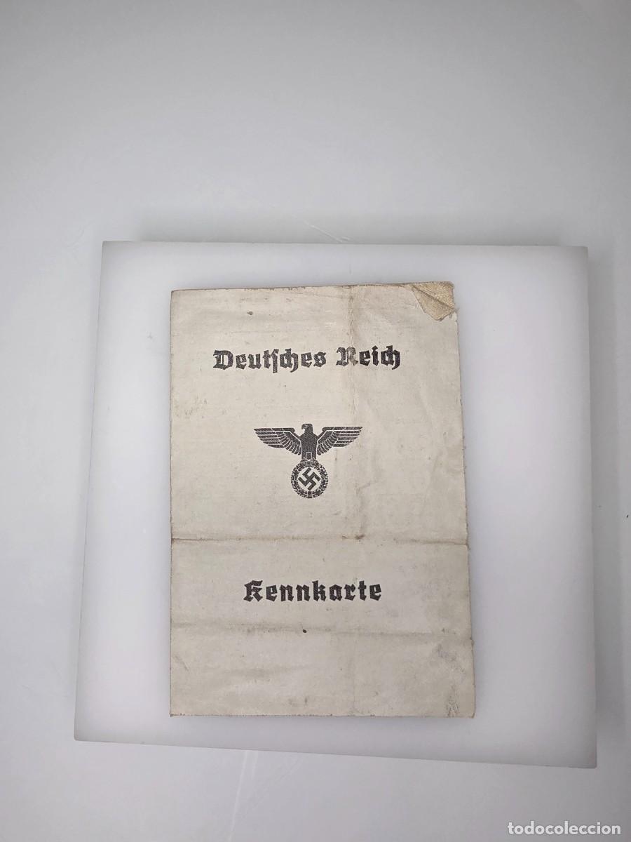 Militaria: Kennkarte alemana de Mathilde Bilitz, Kaiserslautern, con fotograf&iacute;a y huellas