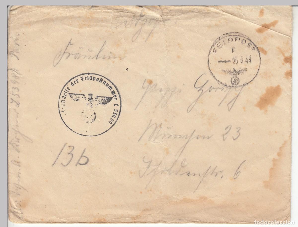 Militaria: 1944 FELDPOST SOBRE DE SOLDADO DE LA LUFTWAFFE FALLSCHIRM-FLAK-ABTEILUNG 5