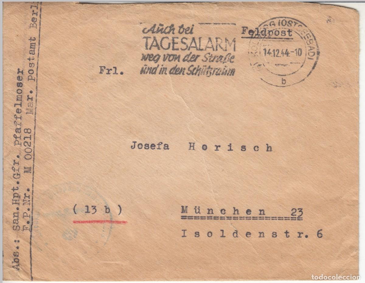 Militaria: 1944 KOLBERG (POLONIA) FELDPOST SOBRE DE SOLDADO DE MARINA 11 FLOTILLA DE ENTRENAMIENTO