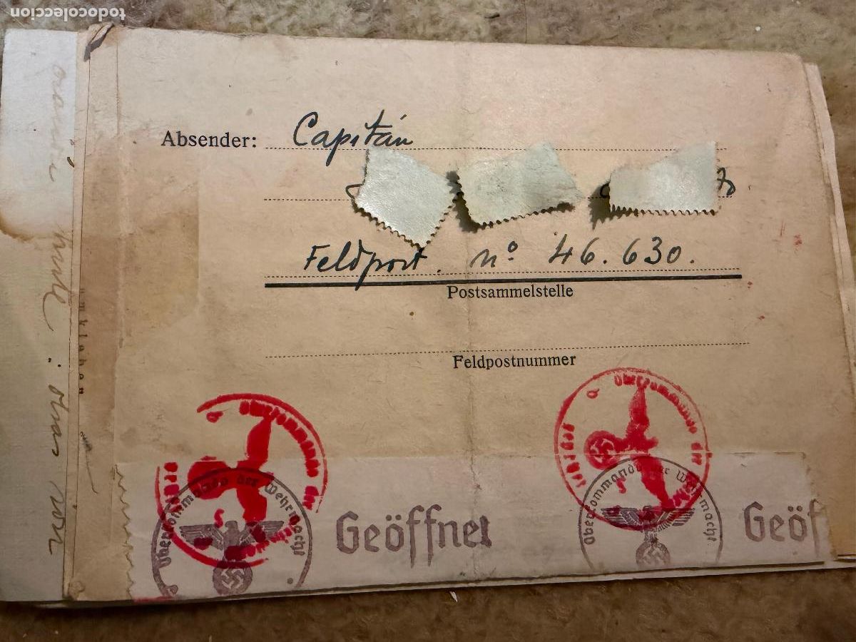 Militaria: Carta sobre capit&aacute;n de la divisi&oacute;n azul