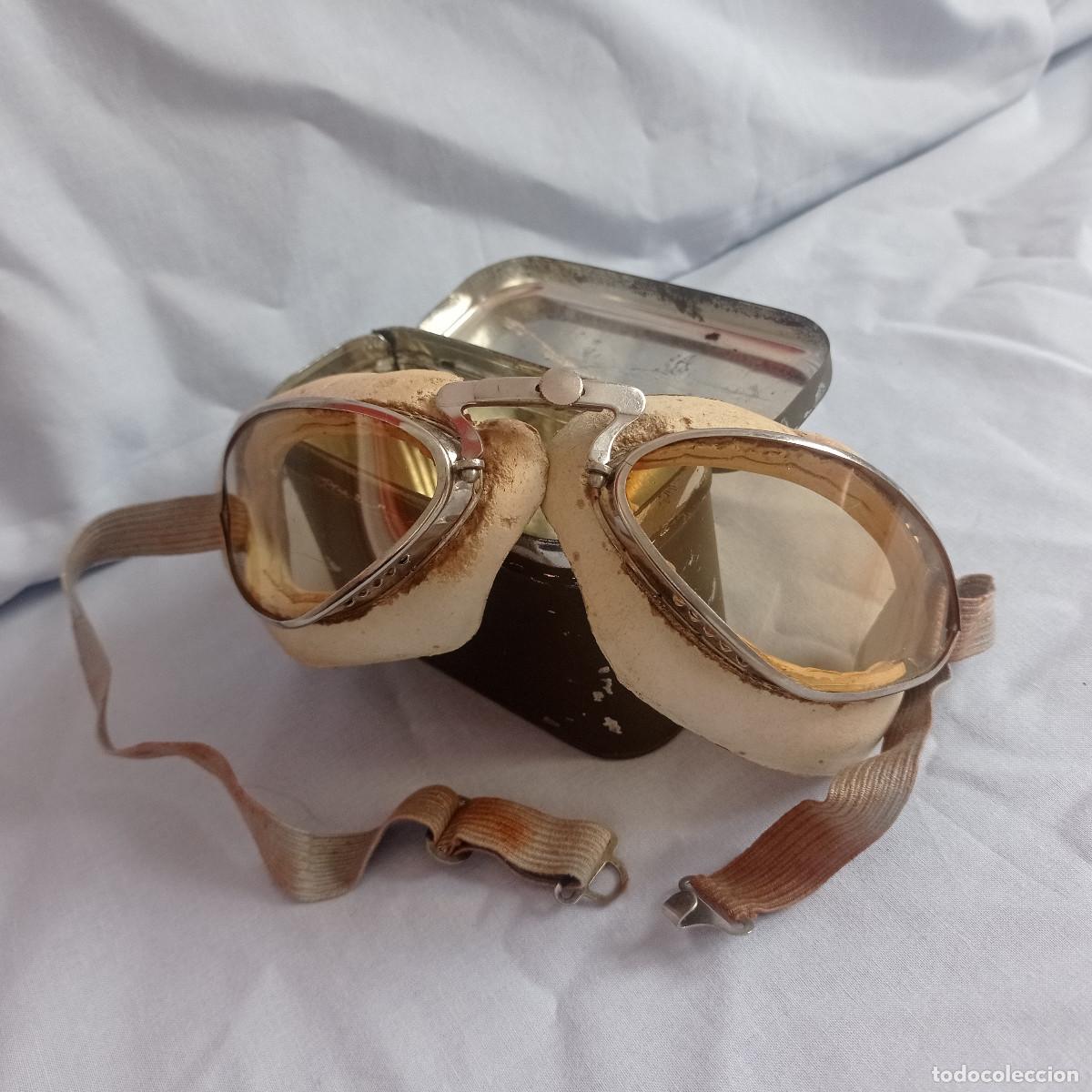 Militaria: GAFAS PILOTO A&Ntilde;OS 30/40 + ESTUCHE ORIGINAL