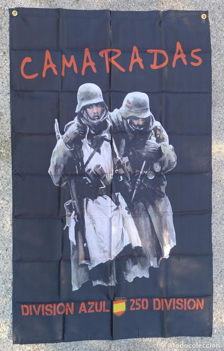 Militaria: Bandera Camaradas, Divisi&oacute;n Azul (III Reich Hitler- Nazi- Alemania) WWII