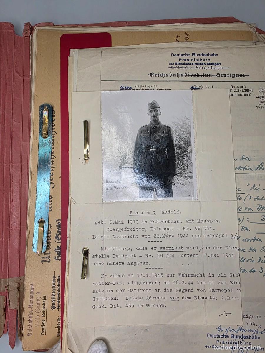 Militaria: Archivo Rudolf Paret Reichsbahn SA Wehrmacht IIWW Galicia Dorpm&uuml;ller