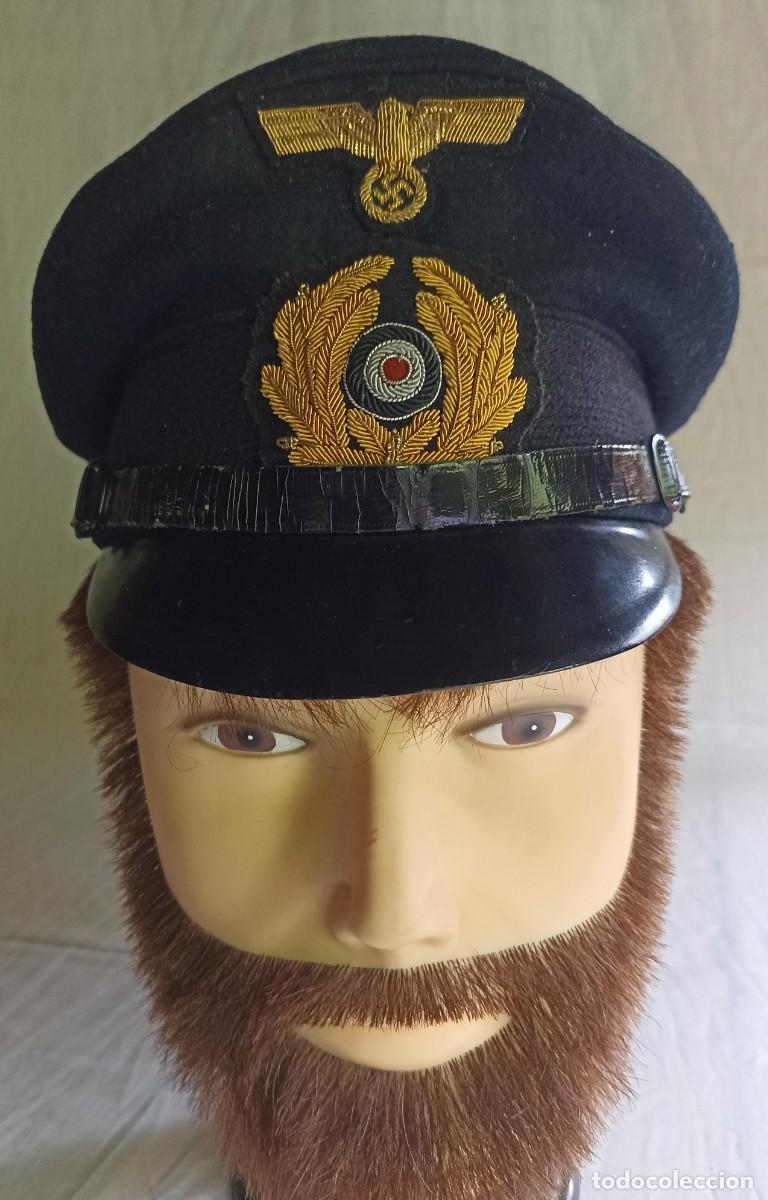 Militaria: Gorra de plato Kriegsmarine (III Reich Hitler- Nazi- Alemania) WWII