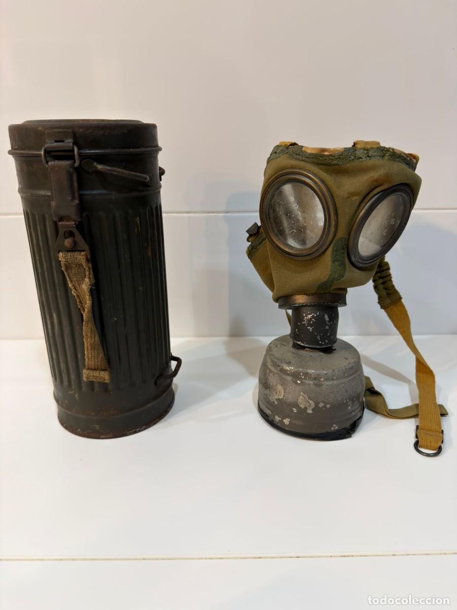 Militaria: M&aacute;scara de Gas Alemana IIGM