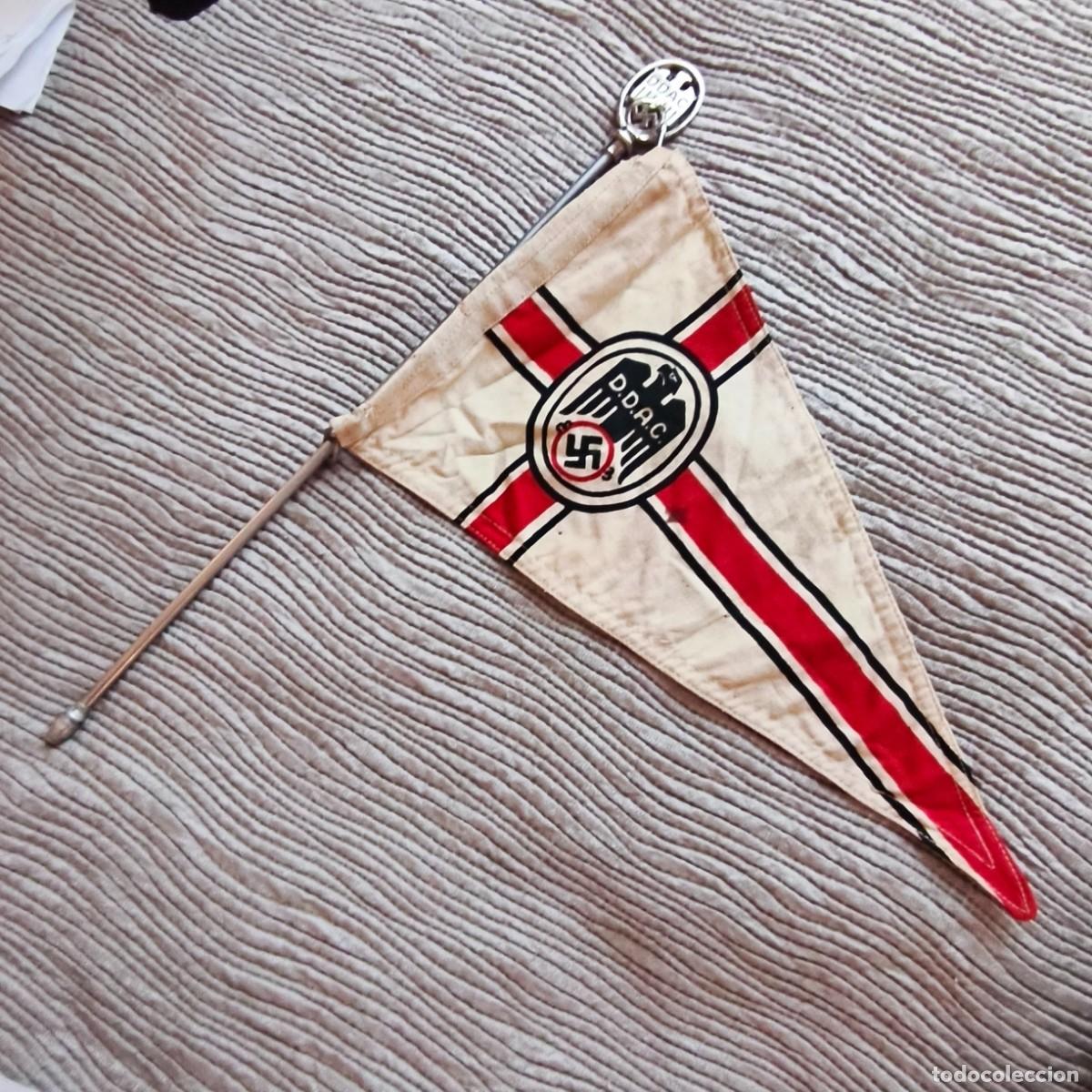 Militaria: Bandera de coche de ADAC