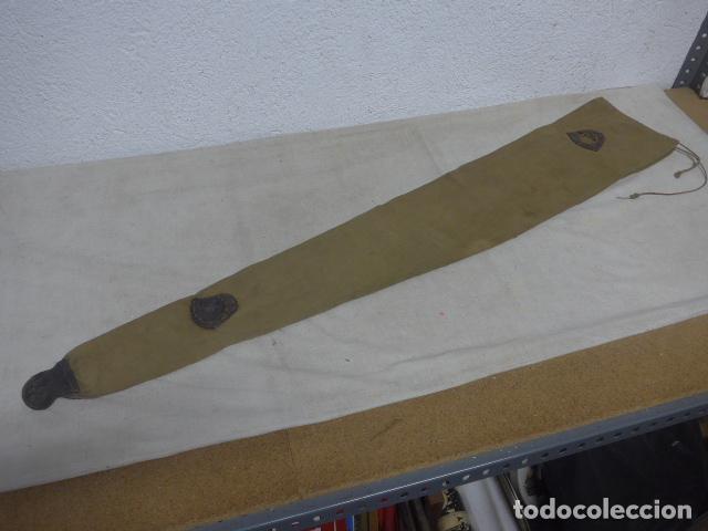 Militaria: Antigua funda de fusil militar a identificar, guerra civil ? II guerra mundial ?