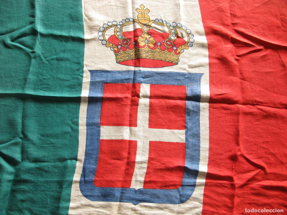 Militaria: BANDERA ORIGINAL DE LA ARMADA ITALIANA. 2&ordf; GUERRA MUNDIAL. R.M. REGIA MARINA. ROYAL NAVY