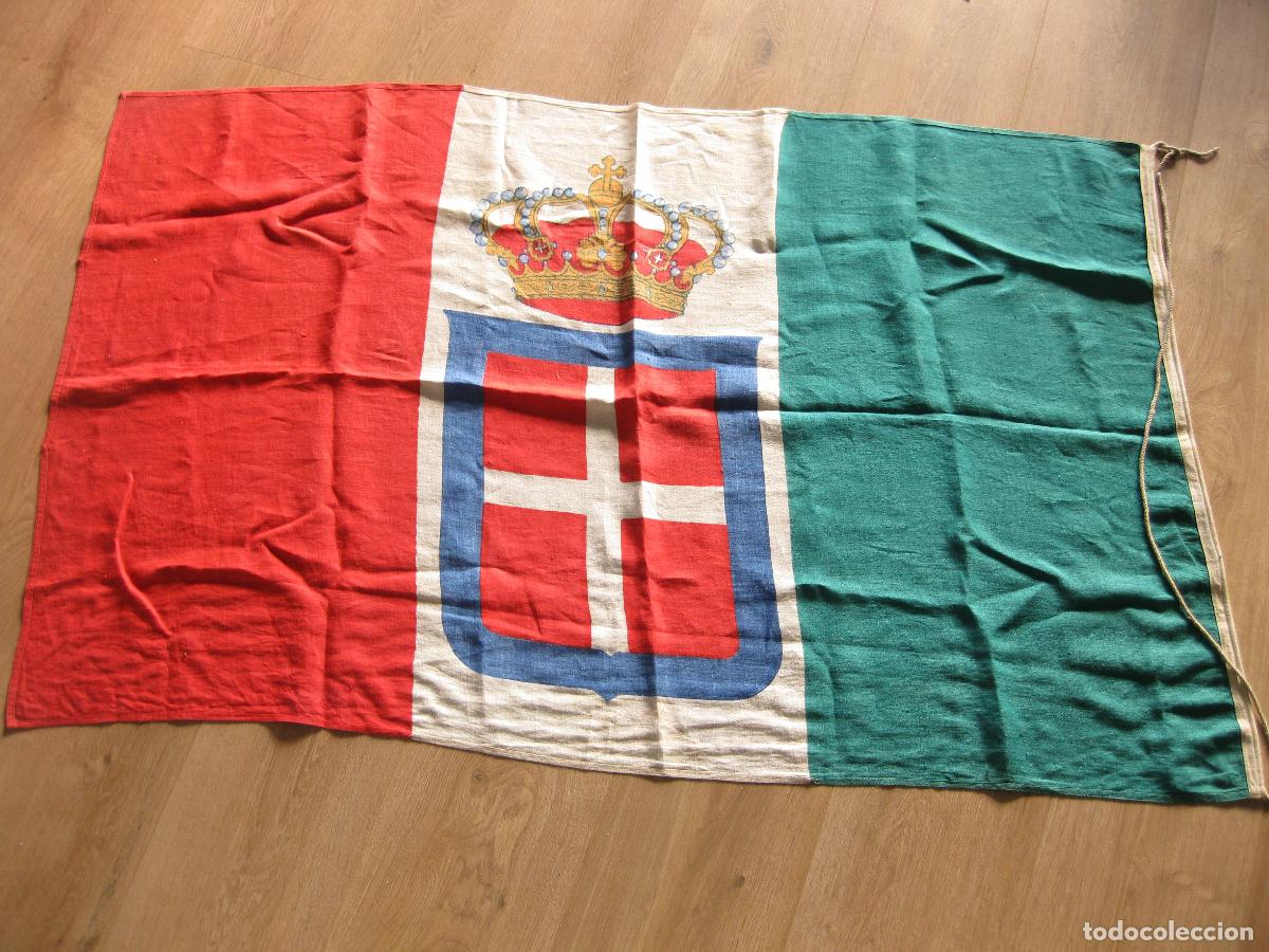 Militaria: BANDERA ORIGINAL DE LA ARMADA ITALIANA. 2&ordf; GUERRA MUNDIAL. R.M. REGIA MARINA. ROYAL NAVY