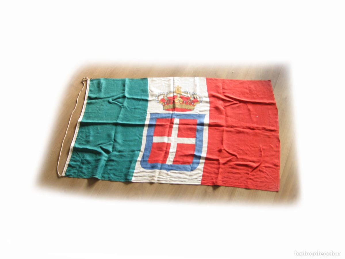 Militaria: BANDERA ORIGINAL DE LA ARMADA ITALIANA. 2&ordf; GUERRA MUNDIAL. R.M. REGIA MARINA. ROYAL NAVY