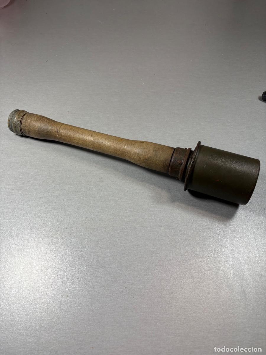 Militaria: Granada alemana de mano desactivada