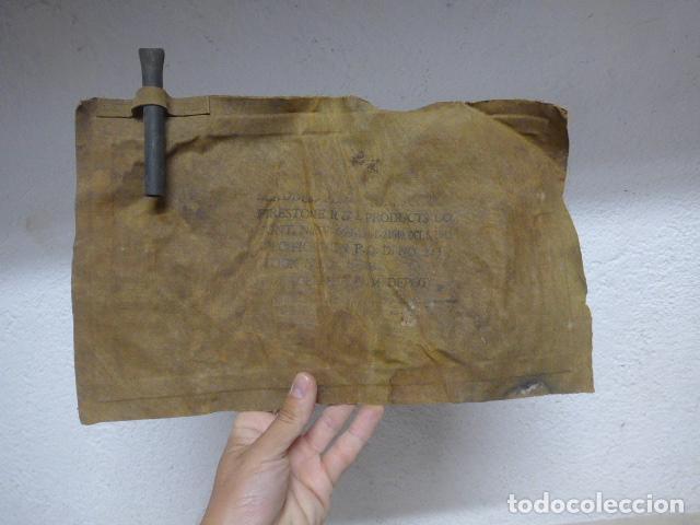 Militaria: Antigua bolsa de agua caliente para cama de oficial americano de 1942, II Guerra Mundial, original