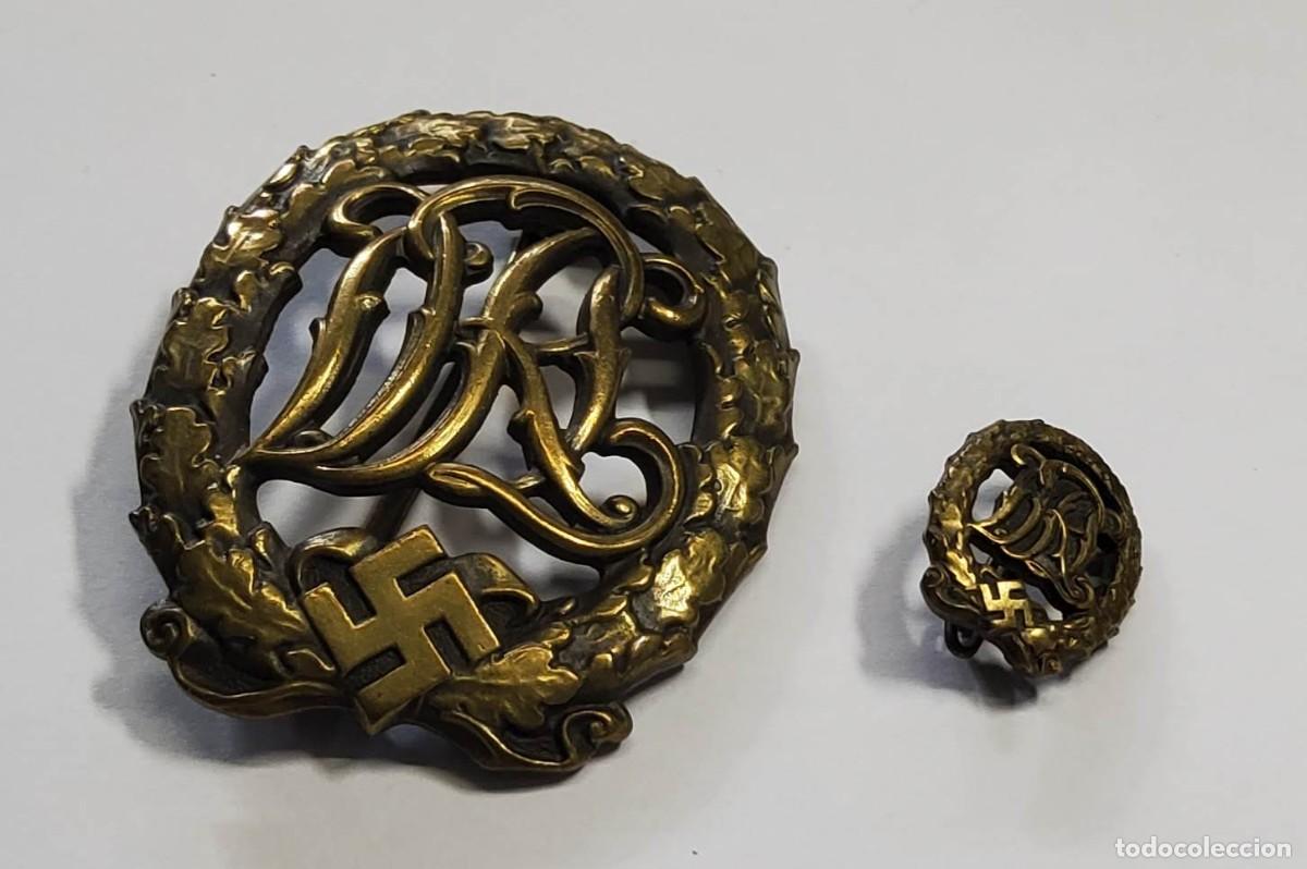 Militaria: MEDALLA Y SU MINIATURA DE DEPORTES DEL TERCER REICH ALEM&Aacute;N.2&ordf; GUERRA MUNDIAL