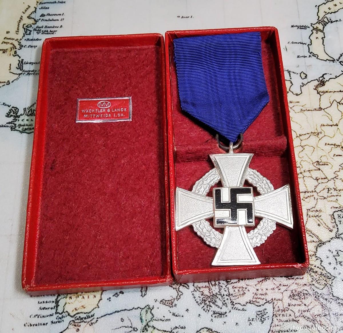 Militaria: MEDALLA 25 A&Ntilde;OS DE PERTENENCIA AL PARTIDO DE ALEMANIA. 2&ordf; GUERRA MUNDIAL.MARCA DE FABRICANTE