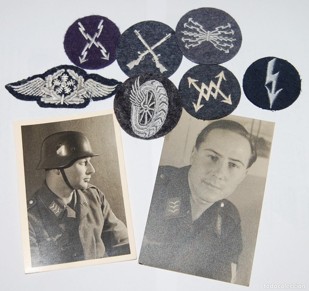 Militaria: LOTE DE FOTOGRAFIAS E INSIGNIAS DE LA LUFTWAFFE - WWII