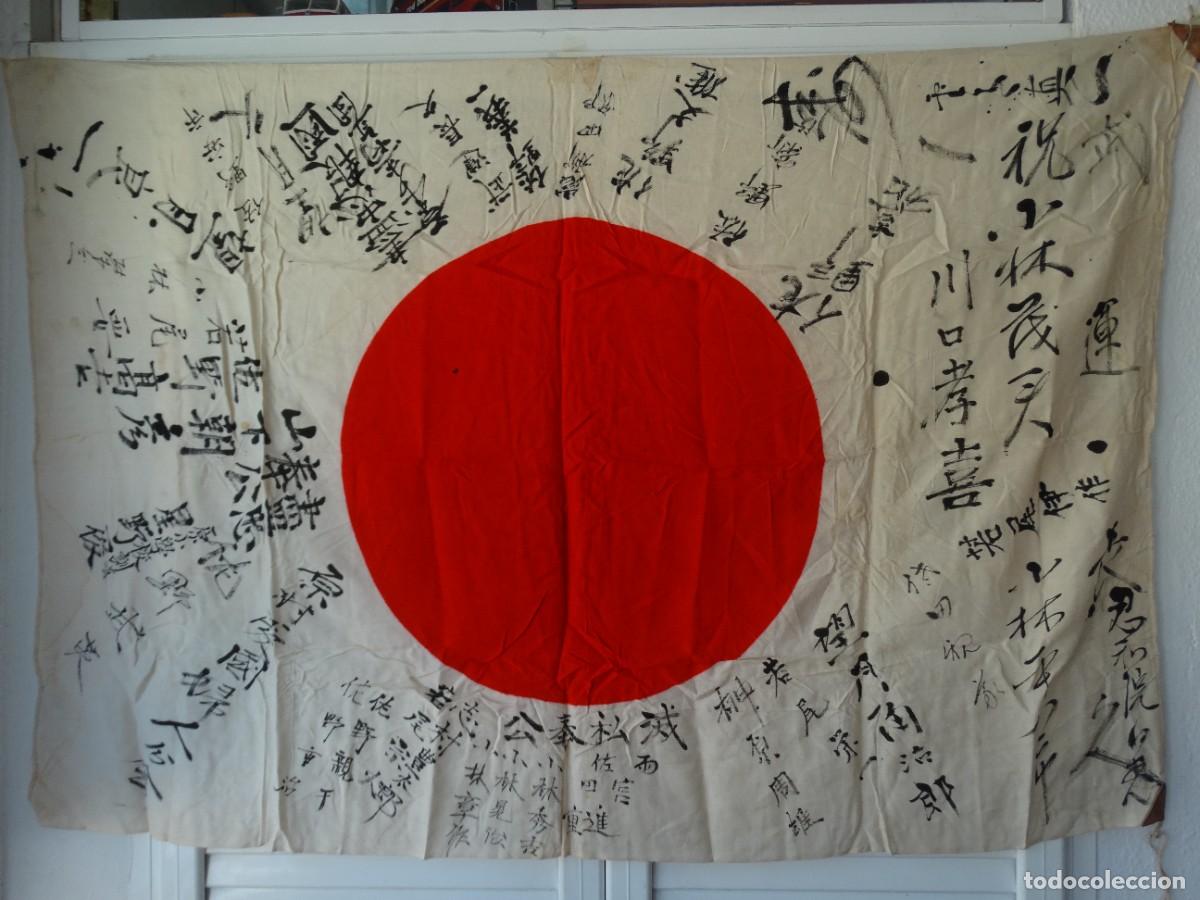 Militaria: BANDERA JAPONESA DE LA II GUERRA MUNDIAL &rdquo;HINOMARU YOSEGAKI&rdquo;