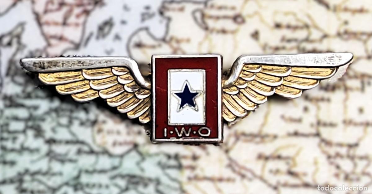 Militaria: INSIGNIA DE PLATA.HIJO EN LAS FUERZAS AEREAS DE COMBATE U.S.A. 2&ordf; GUERRA MUNDIAL