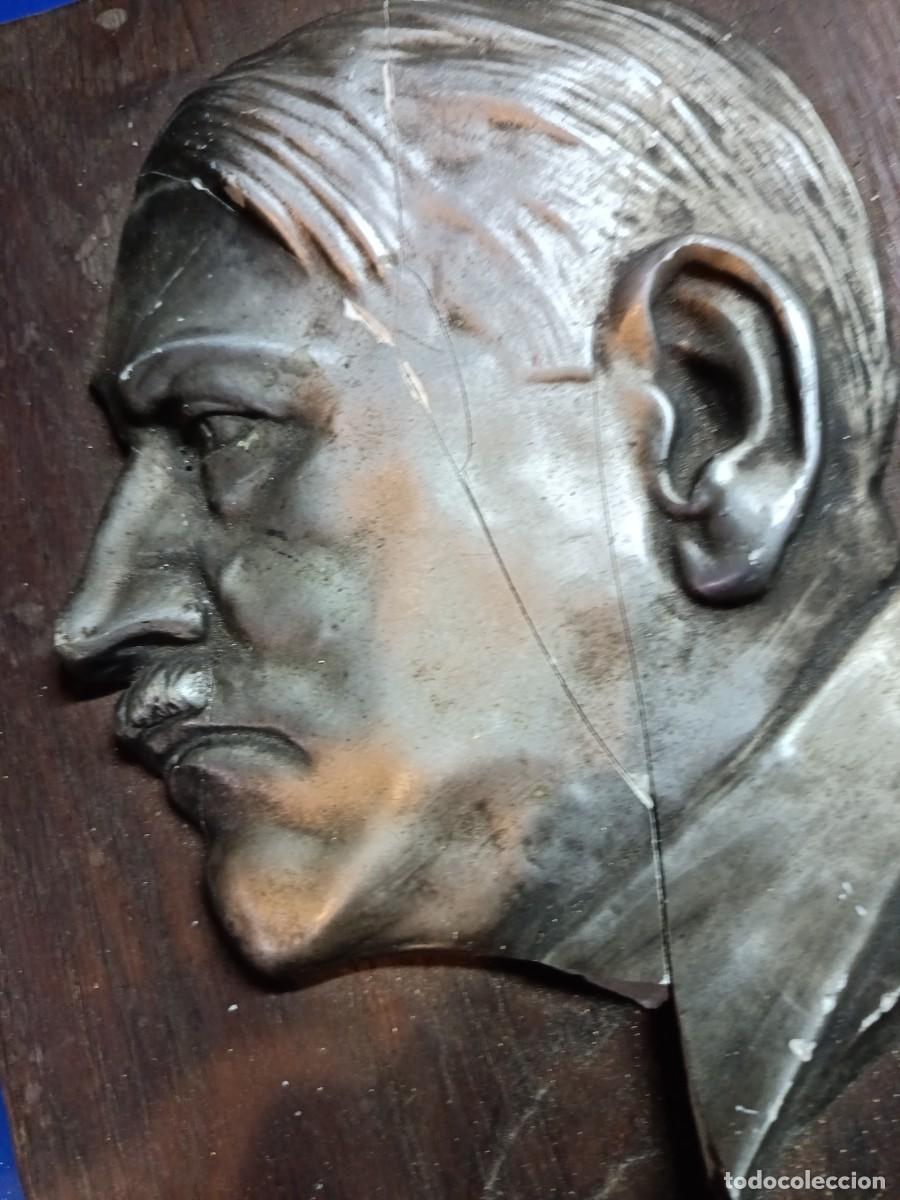 Militaria: placa patri&oacute;tica de Adolfo Hitler