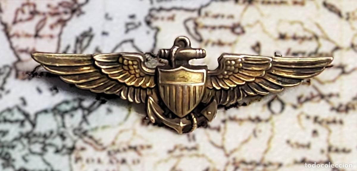 Military Antiques: INSIGNIA DE PLATA Y ORO DE LOS PILOTOS DE LA MARINA U.S.A. 2&ordf; GUERRA MUNDIAL