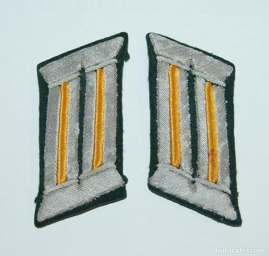 Militaria: INSIGNIAS DE CUELLO DE OFICIAL DE CABALLERIA DE LA WEHRMACHT HEER