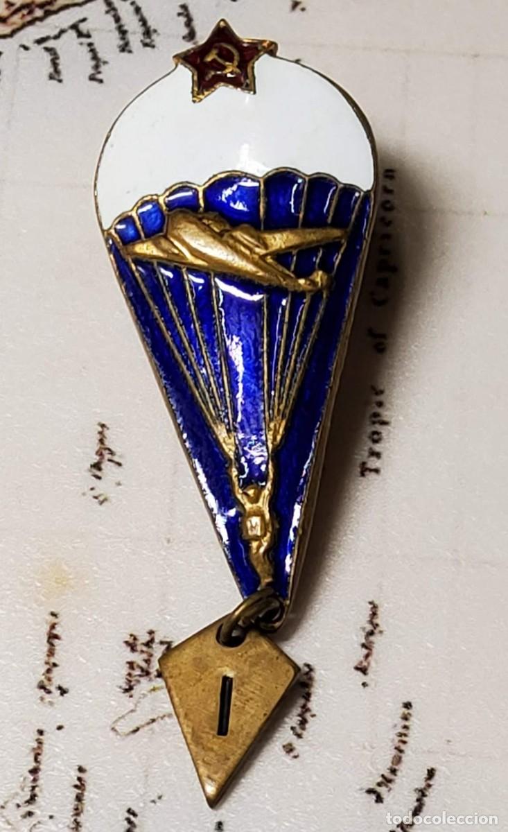 Militaria: INSIGNIA DE PARACAIDISTA NOVATO DE LAS FUERZAS A&Eacute;REAS de RUSIA.2&ordf; GUERRA MUNDIAL