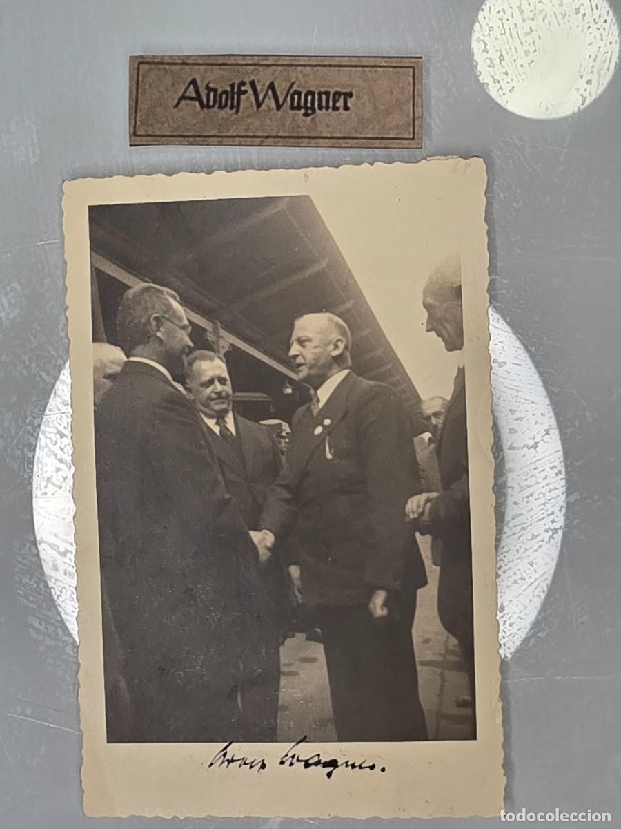 Militaria: Fotograf&iacute;a original firmada Adolf Wagner, aut&oacute;grafo hist&oacute;rico alem&aacute;n del siglo XX, IIWW