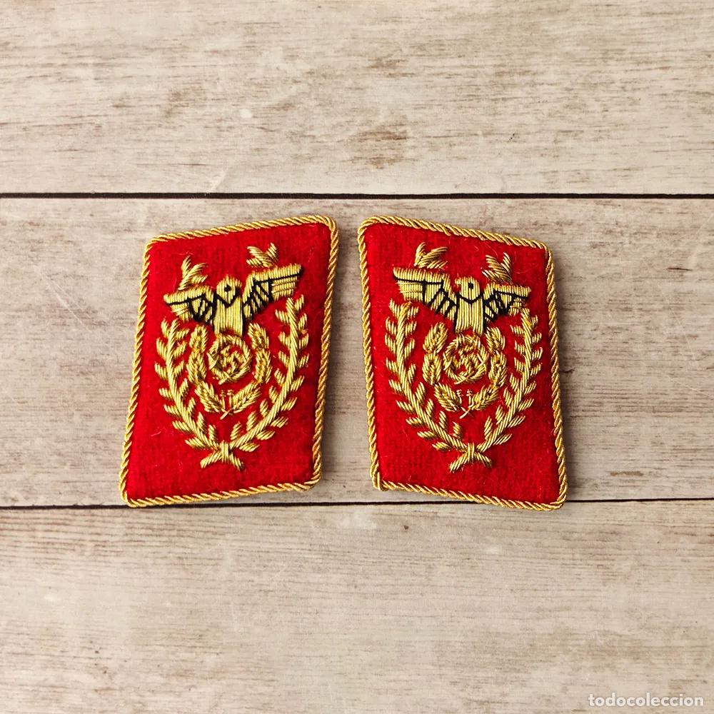 Military Antiques: Parches de cuello del 1939 NSDAP Reichsleiter