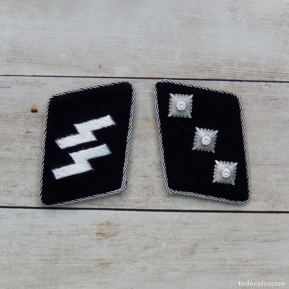 Militaria: Parches de cuello SS Untersturmf&uuml;hrer
