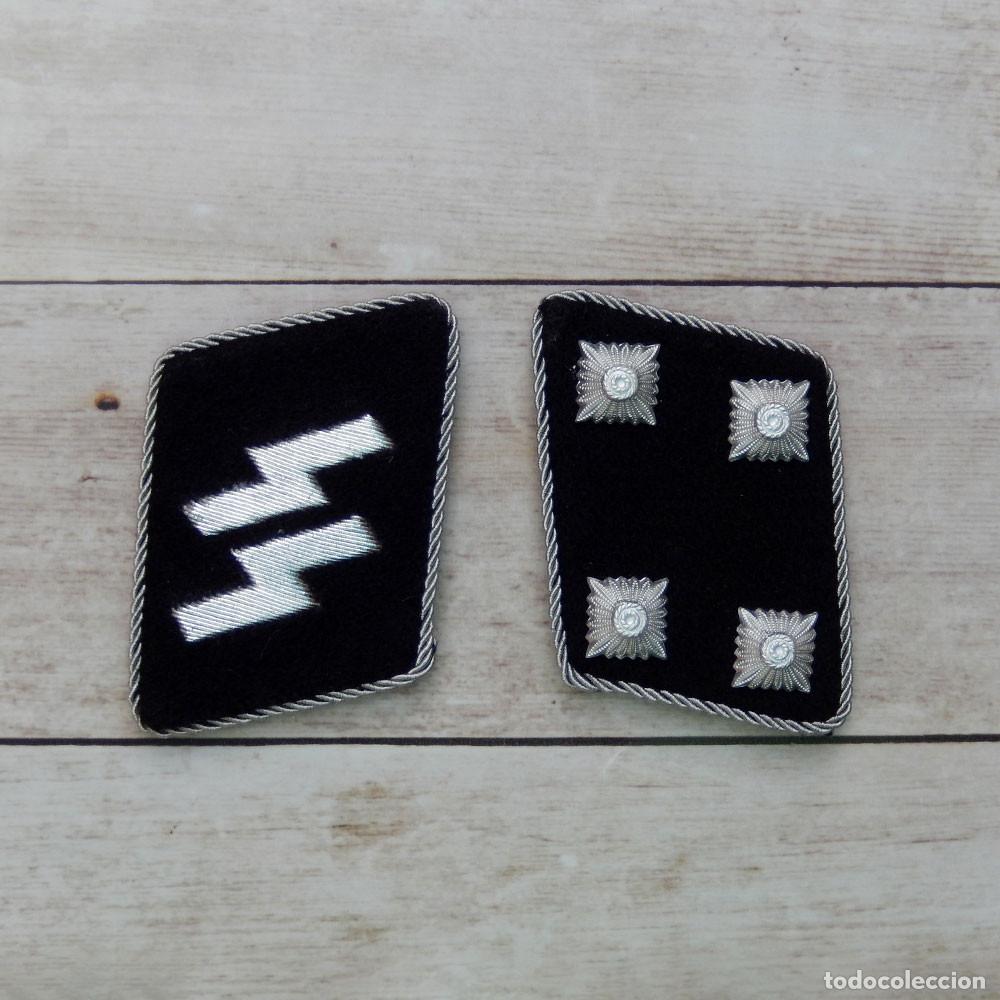 Militaria: Parches de cuello SS Sturmbannf&uuml;hrer