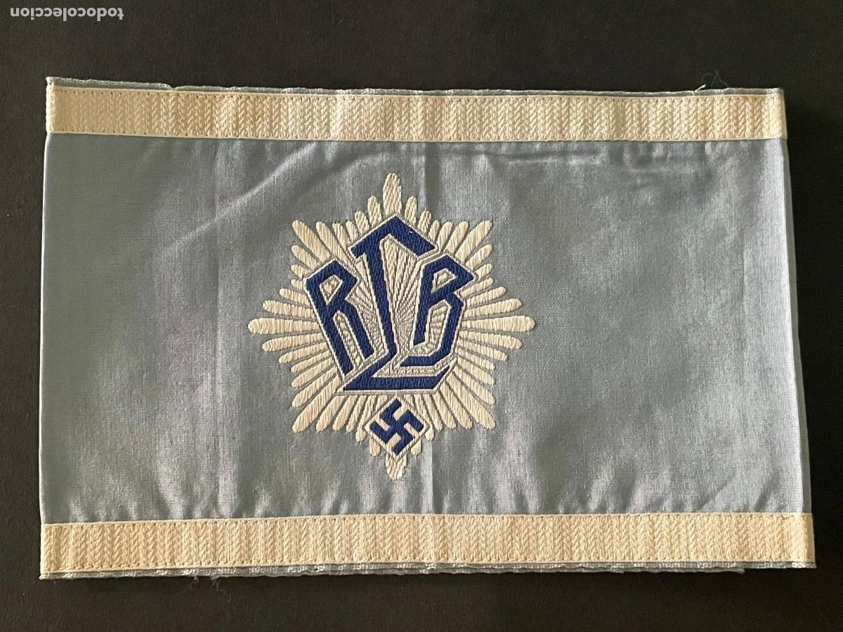Militaria: BRAZALETE RLB (REICHSLUFTSCHUTZBUND) OFICIALES DE LA LIGA DE ATAQUES AEREOS