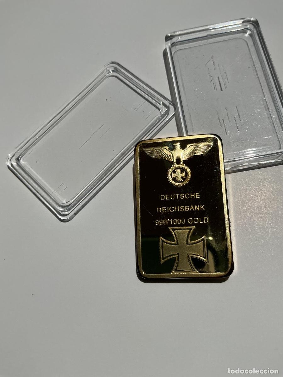 Militaria: Lingote Conmemoraci&oacute;n 2&ordm; Guerra Mundial Alem&aacute;n, Deutsche Reichsbank